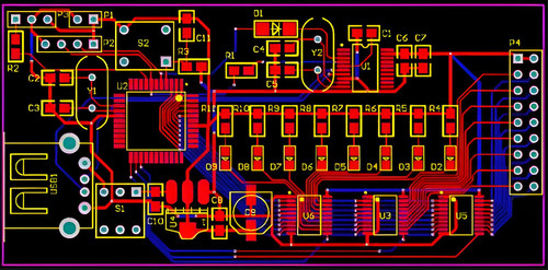 排针PCB布局